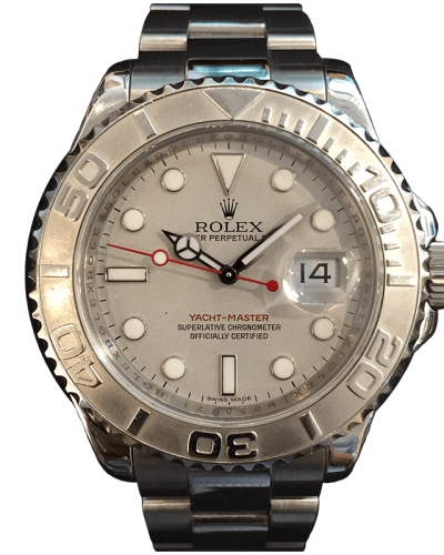 Rolex Yacht Master 40mm Platinum & Blue Dial - Gothelf A. Watches