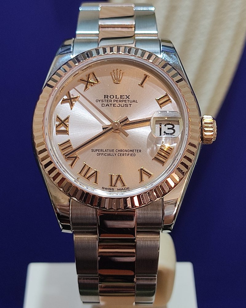 rolex datejust 31mm everose gold